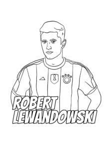 Robert Lewandowski coloring page