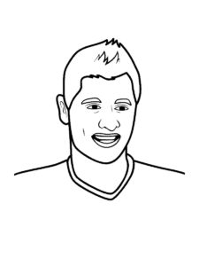 Robert Lewandowski coloring page