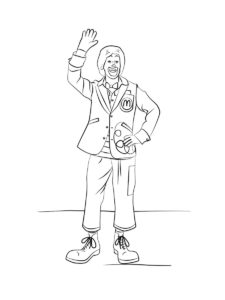 Ronald McDonald coloring page