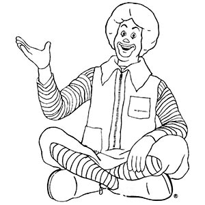 Ronald McDonald coloring pages