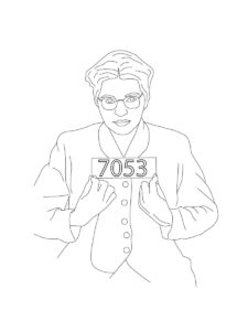 Rosa Parks coloring page