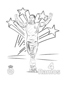 Sergio Ramos coloring page