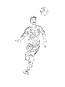 Sergio Ramos coloring page