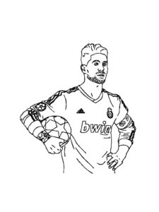 Sergio Ramos coloring page