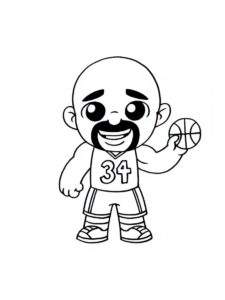 Shaquille O’Neal coloring page