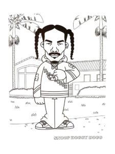 Snoop Dogg coloring page