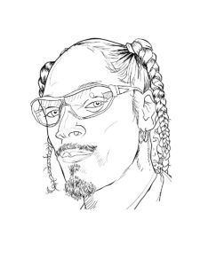 Snoop Dogg coloring page