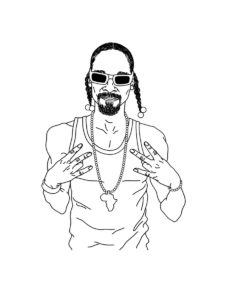 Snoop Dogg coloring page