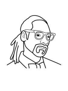 Snoop Dogg coloring page