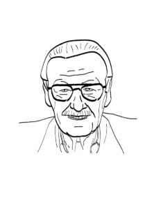 Stan Lee coloring page