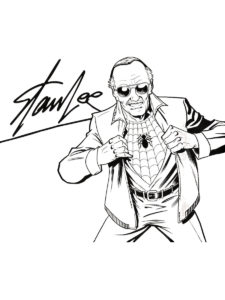 Stan Lee coloring page