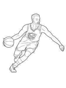 Stephen Curry coloring page