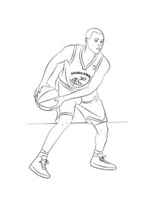 Stephen Curry coloring page