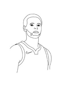 Stephen Curry coloring page