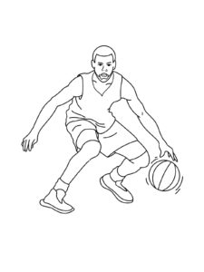 Stephen Curry coloring page