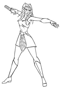 Ahsoka Tano coloring pages