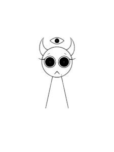 Funny Sprunki coloring page