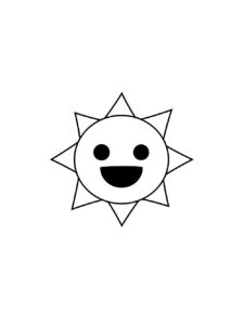 Mr. Sun coloring page