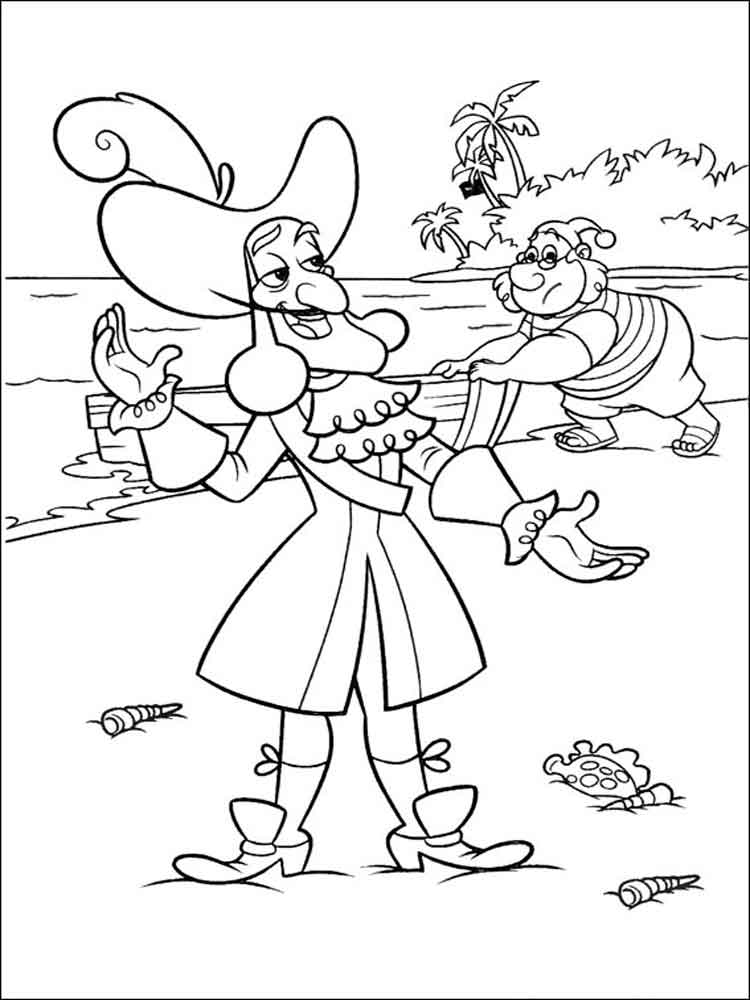 Captain Hook coloring page