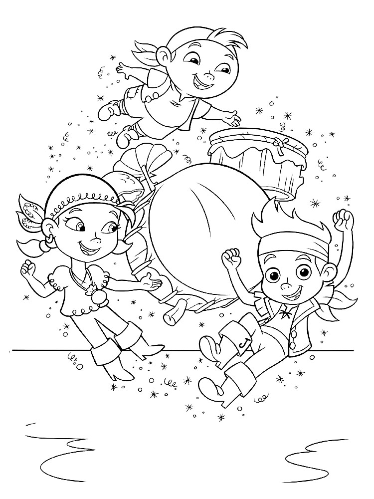 Funny Pirates coloring page