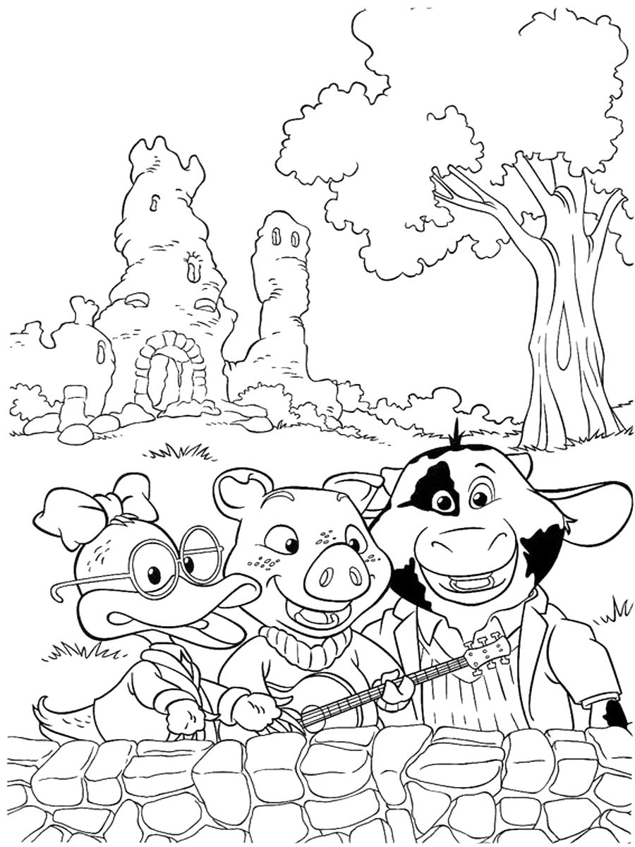 Jakers! The Adventures of Piggley Winks 14 coloring page