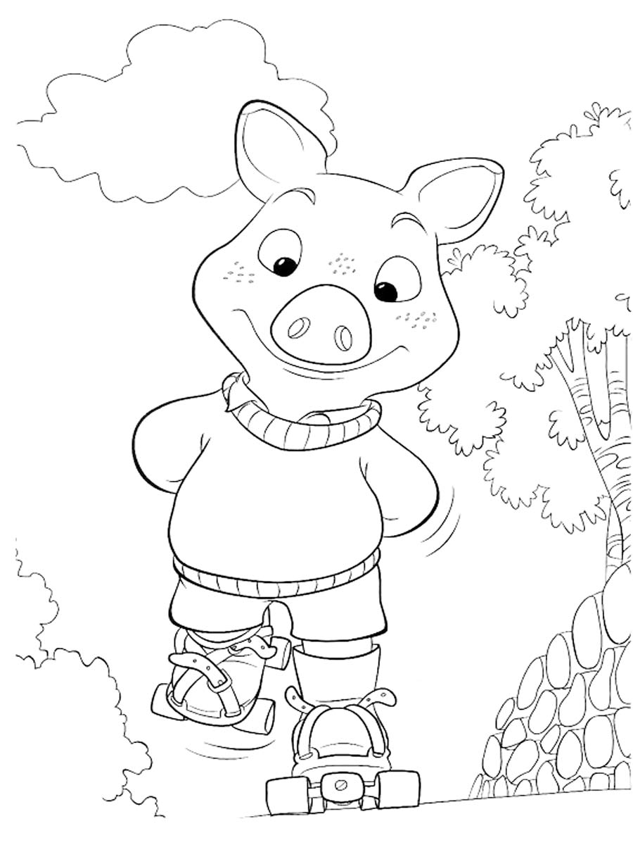 Jakers! The Adventures of Piggley Winks 22 coloring page