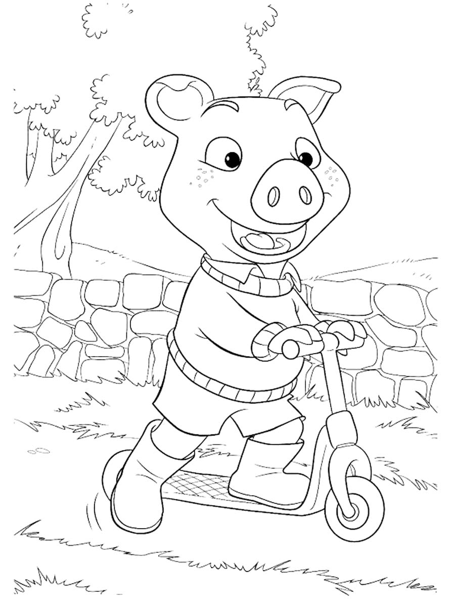 Jakers! The Adventures of Piggley Winks 3 coloring page