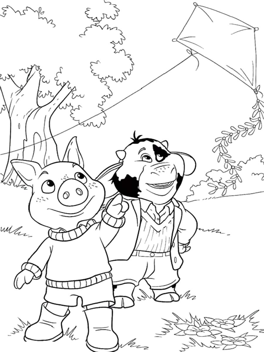 Jakers! The Adventures of Piggley Winks 4 coloring page