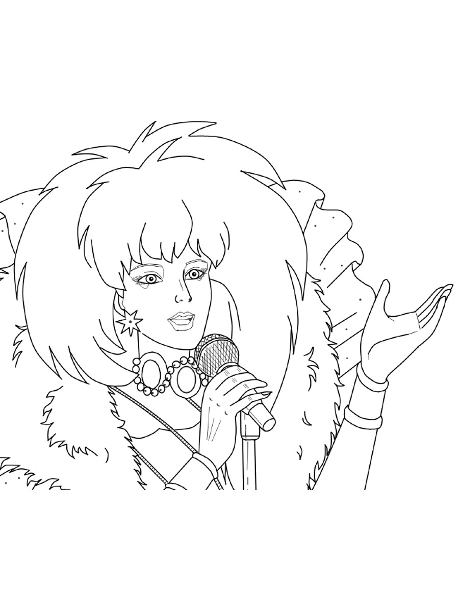 Jem and the Holograms 3 coloring page