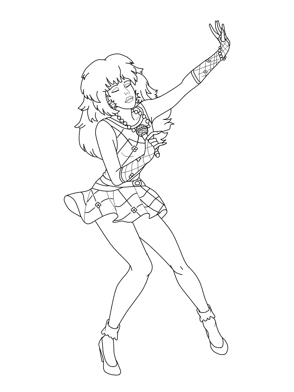 Jem and the Holograms 5 coloring page