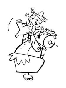Rosey and Elroy coloring page