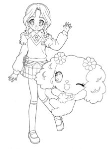 Jewelpets 9 coloring page