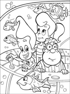 Jimmy Neutron 10 coloring page