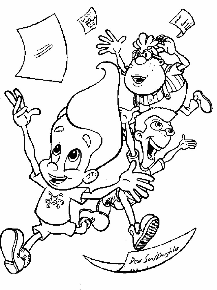 Jimmy Neutron 14 coloring page