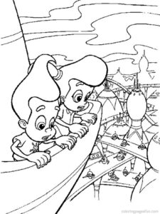 Jimmy Neutron 6 coloring page