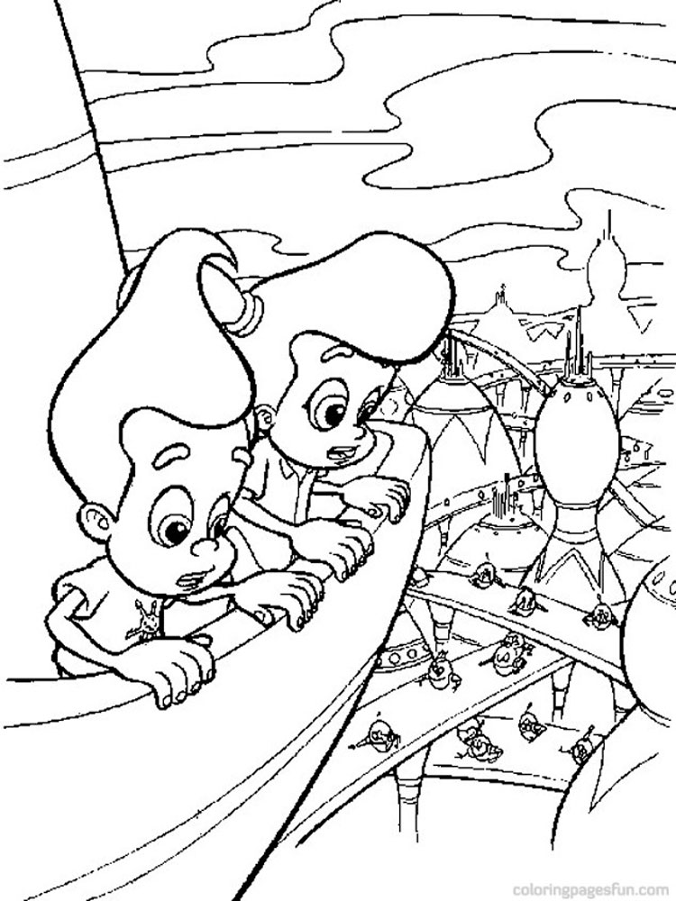 Jimmy Neutron 6 coloring page