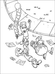 Jimmy Neutron 7 coloring page