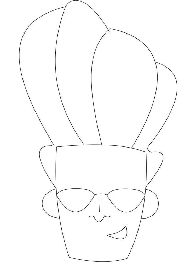 Johnny Bravo 1 coloring page