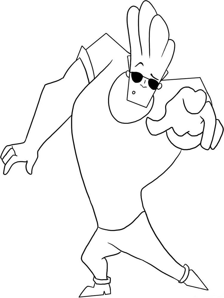 Johnny Bravo 2 coloring page