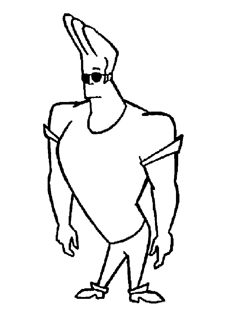Johnny Bravo 7 coloring page