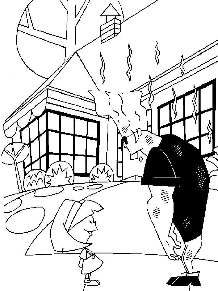 Johnny Bravo 9 coloring page