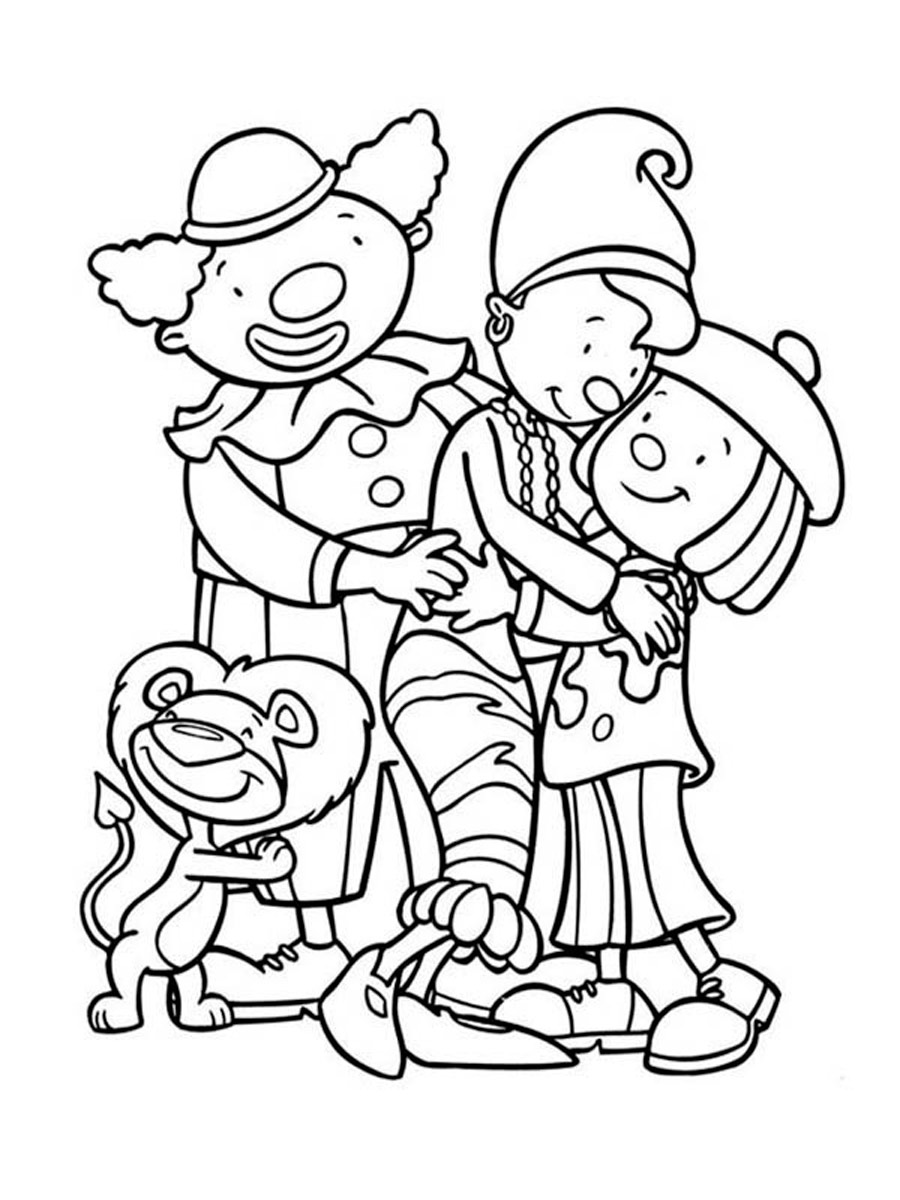 Jojo’s family coloring page