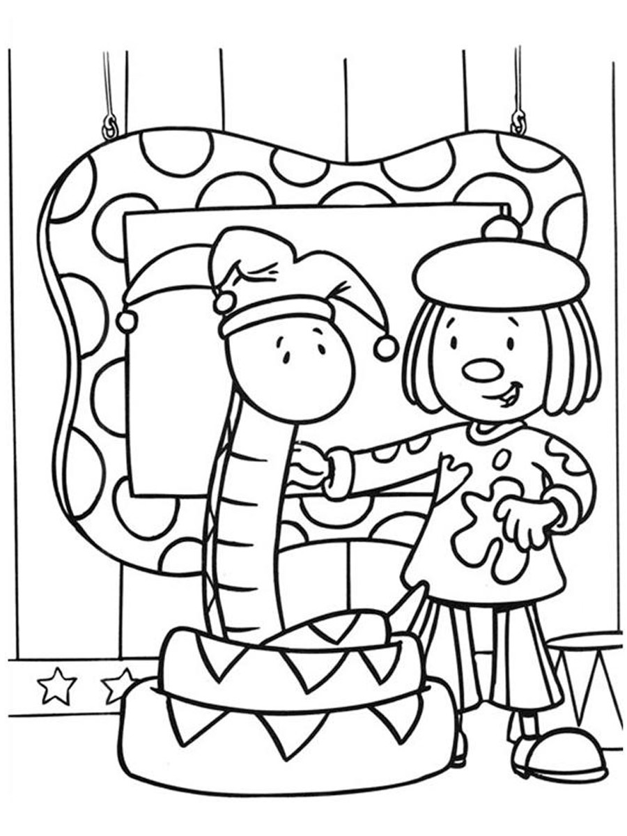 Jojo and Fellini coloring page