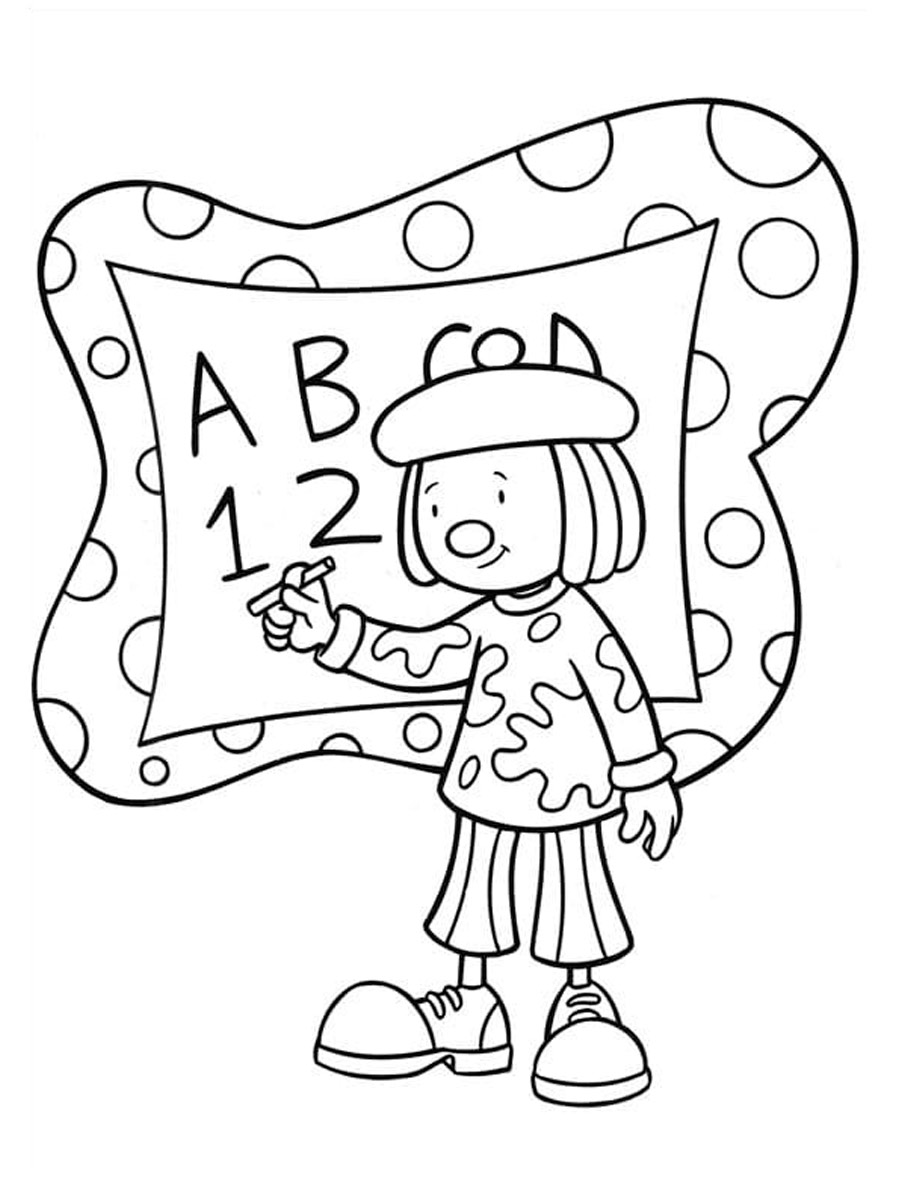 JoJo Tickle coloring page