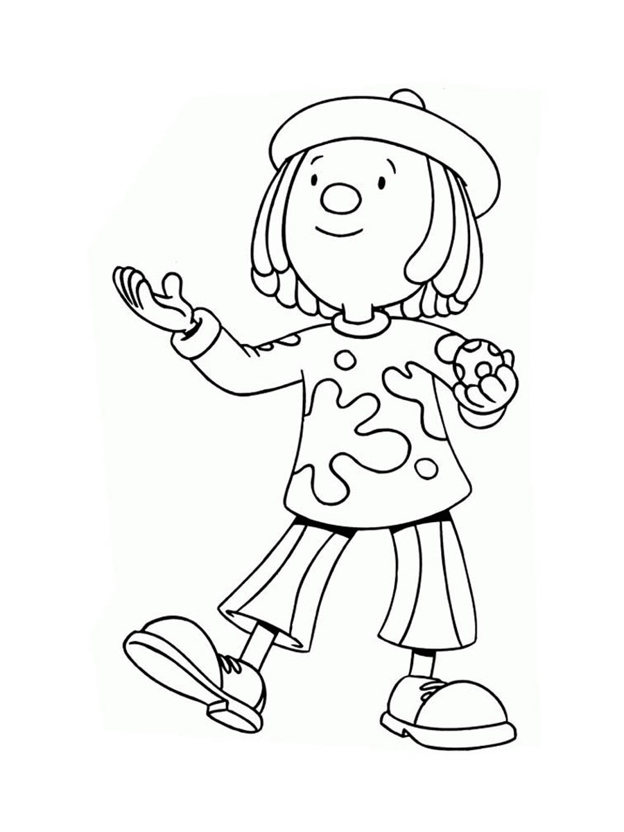 JoJo Tickle coloring page