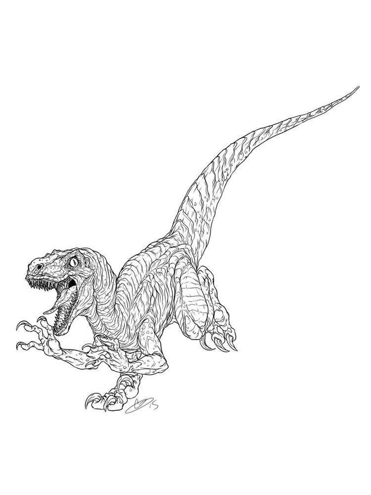Jurassic World 6 coloring page