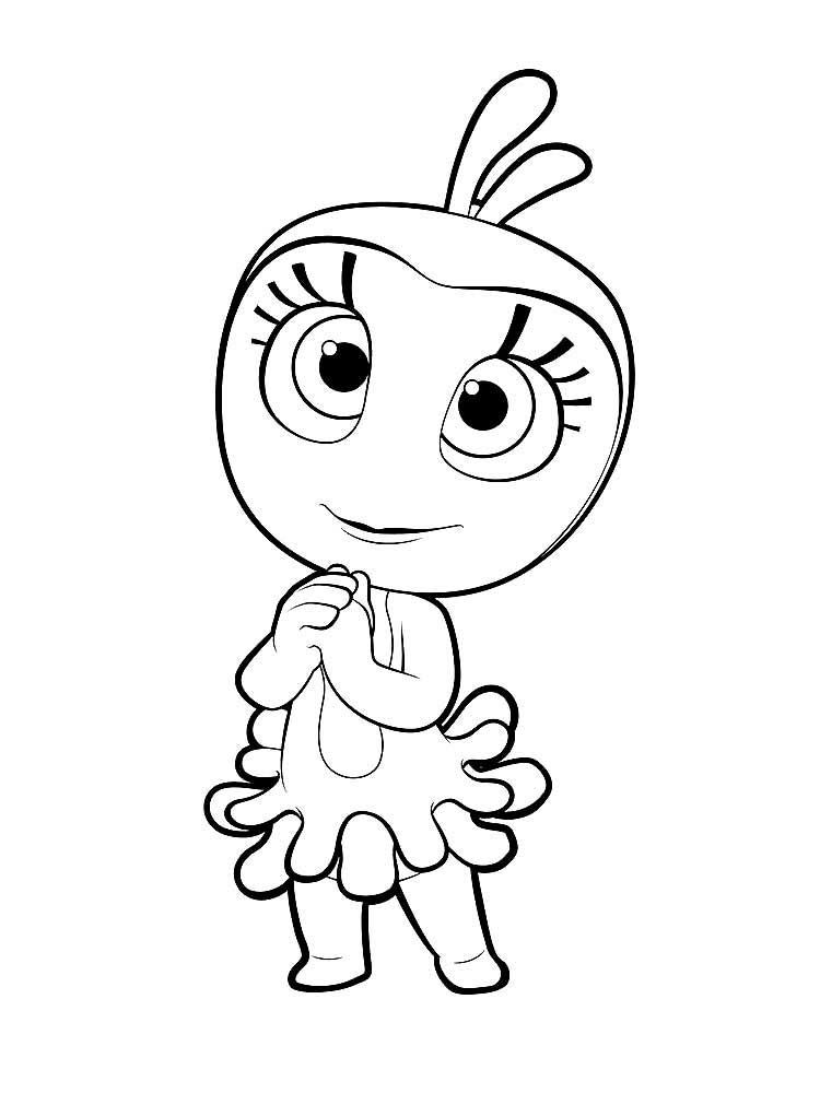 Lily coloring page