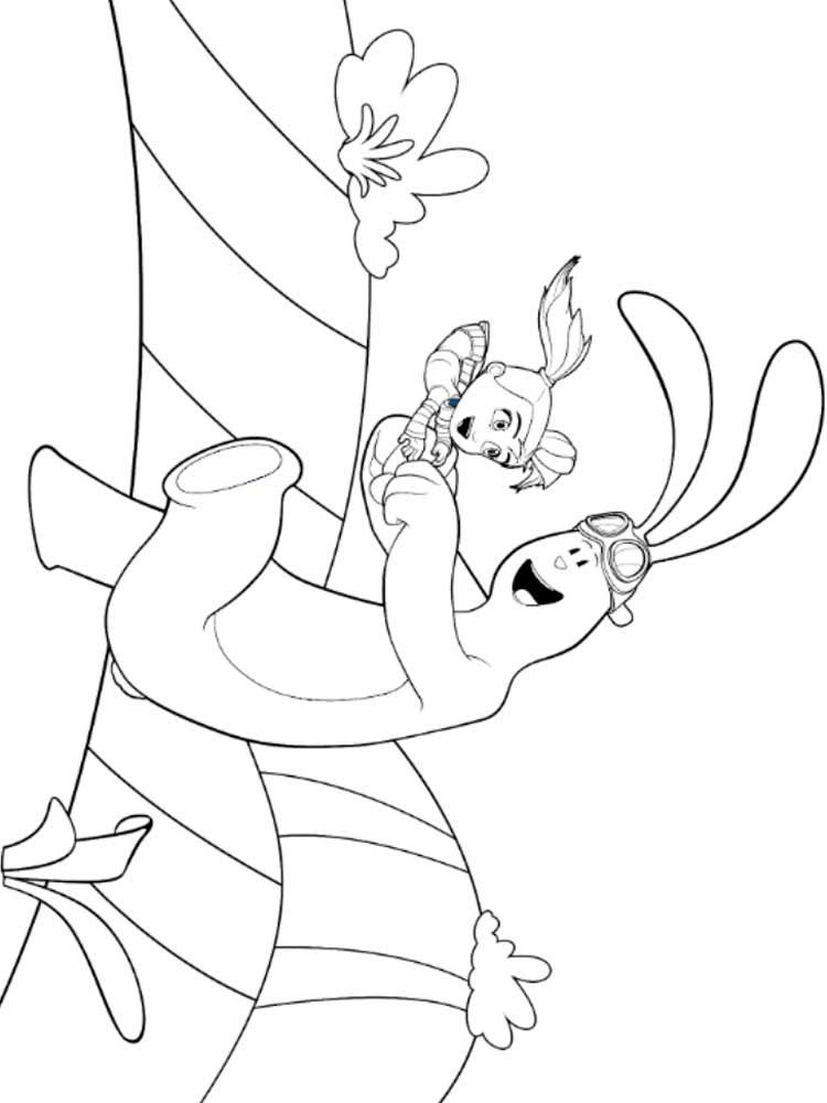 Kate and Mim-Mim 5 coloring page