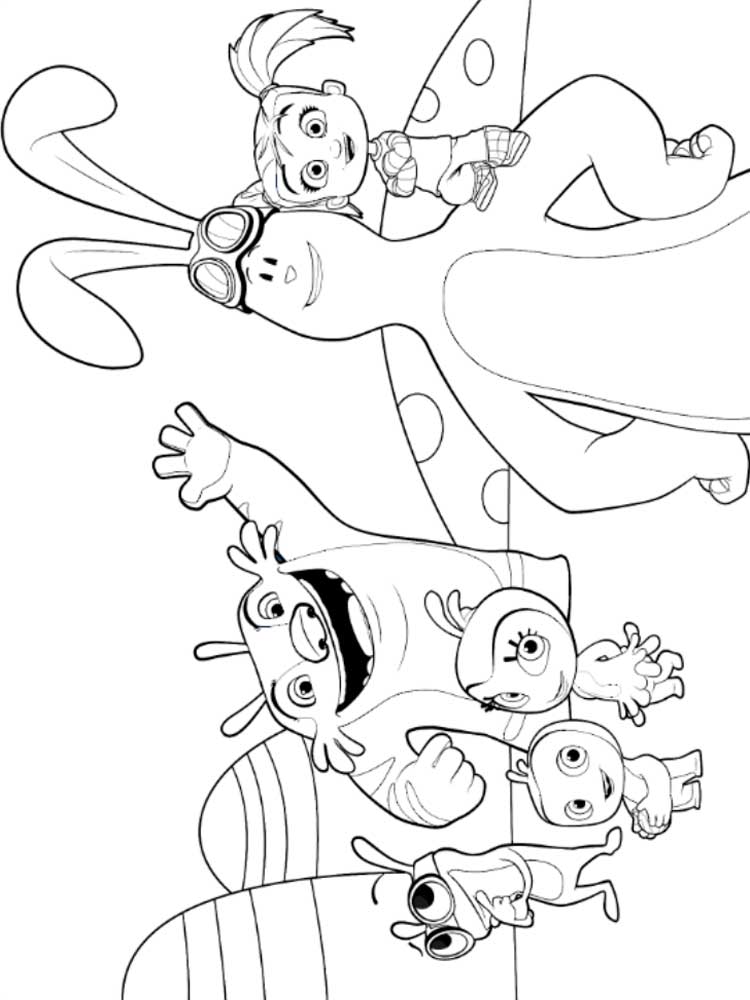 Kate and Mim-Mim 6 coloring page