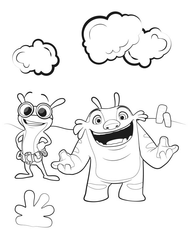 Gobble and Tack coloring page